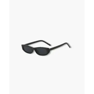 Montelaire Sylvie oval frame sunglasses in black, front view