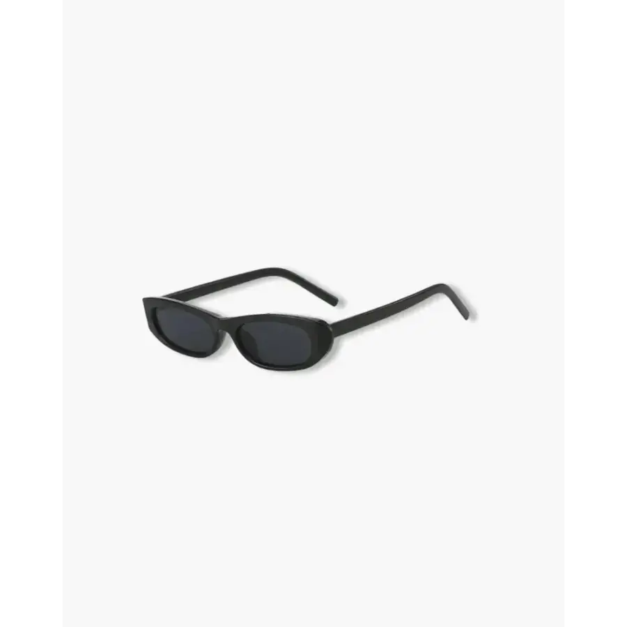 Montelaire Sylvie oval frame sunglasses in black, front view