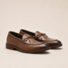 Timeless Bow Tie Leather Loafers - Brown 38