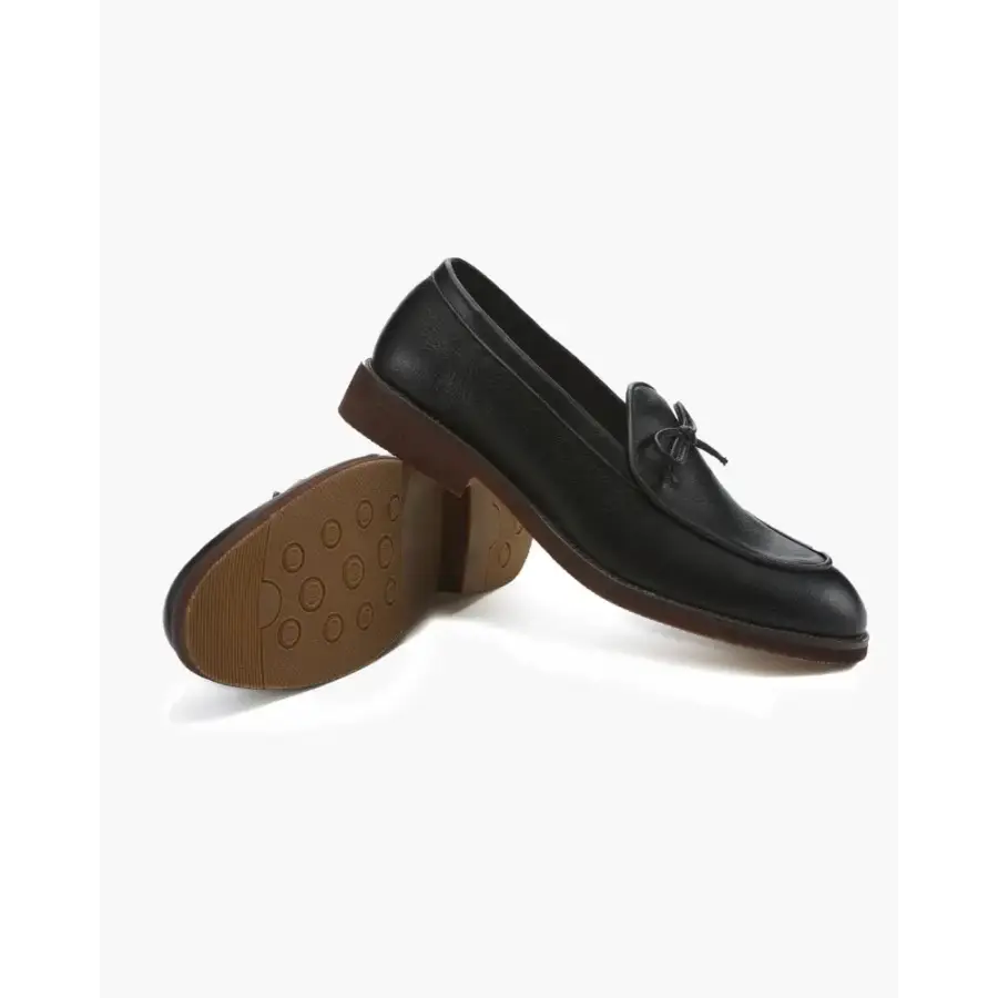 Timeless Bow Tie Leather Loafers