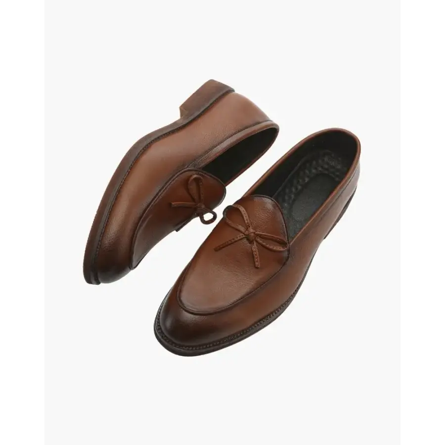 Timeless Bow Tie Leather Loafers