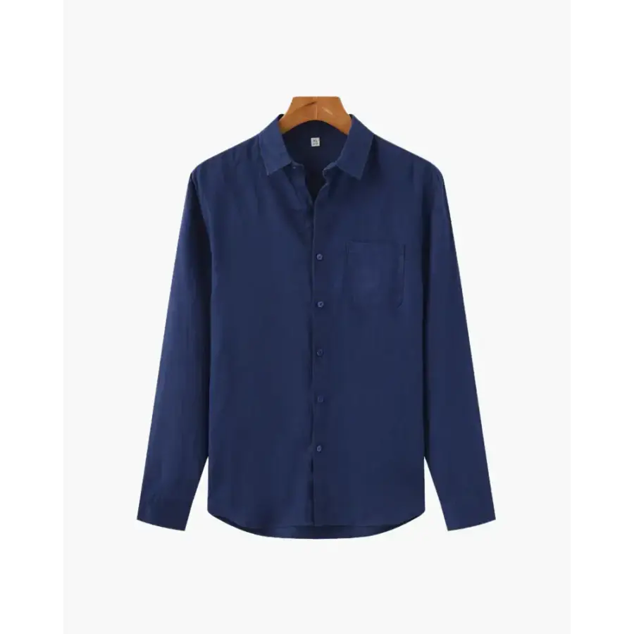 Timeless Linen Shirt - Navy Blue / S