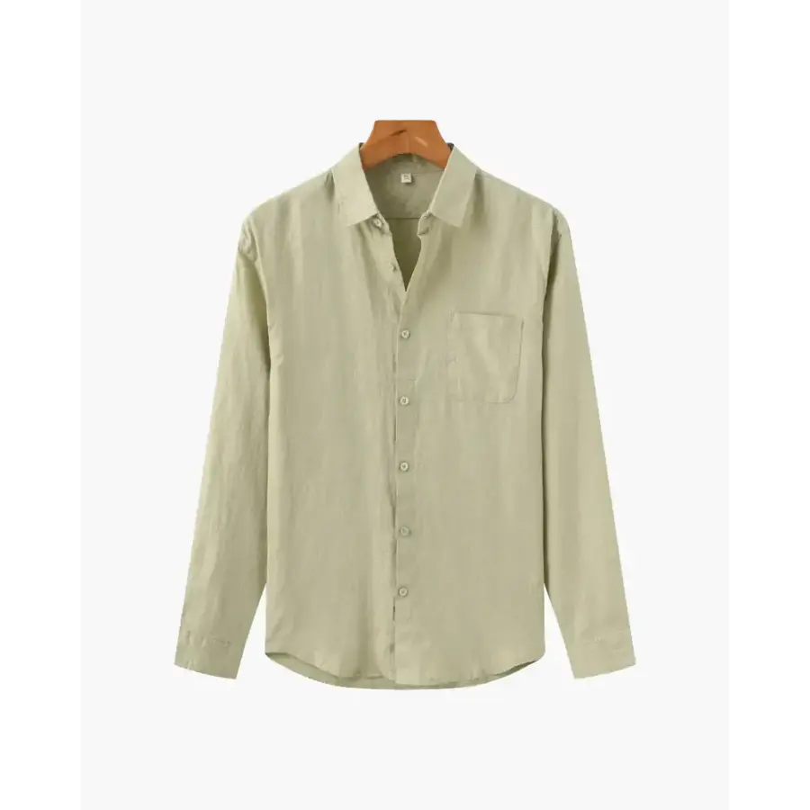Timeless Linen Shirt - Olive / S