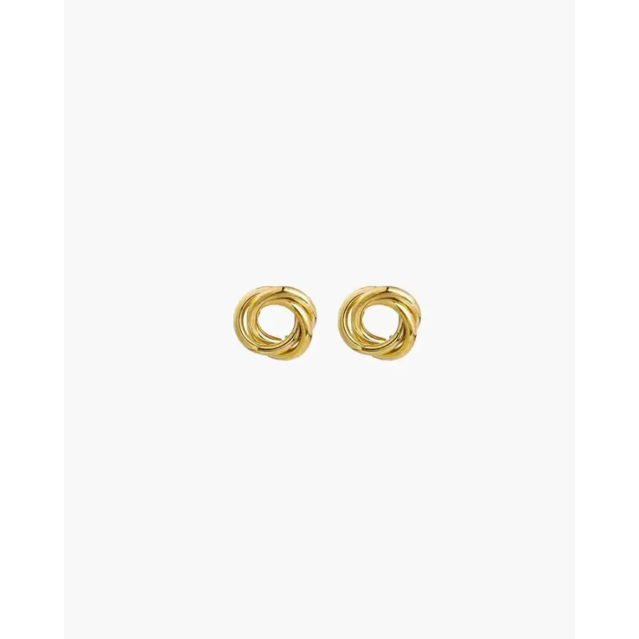 Twisted Gold Knot Earrings