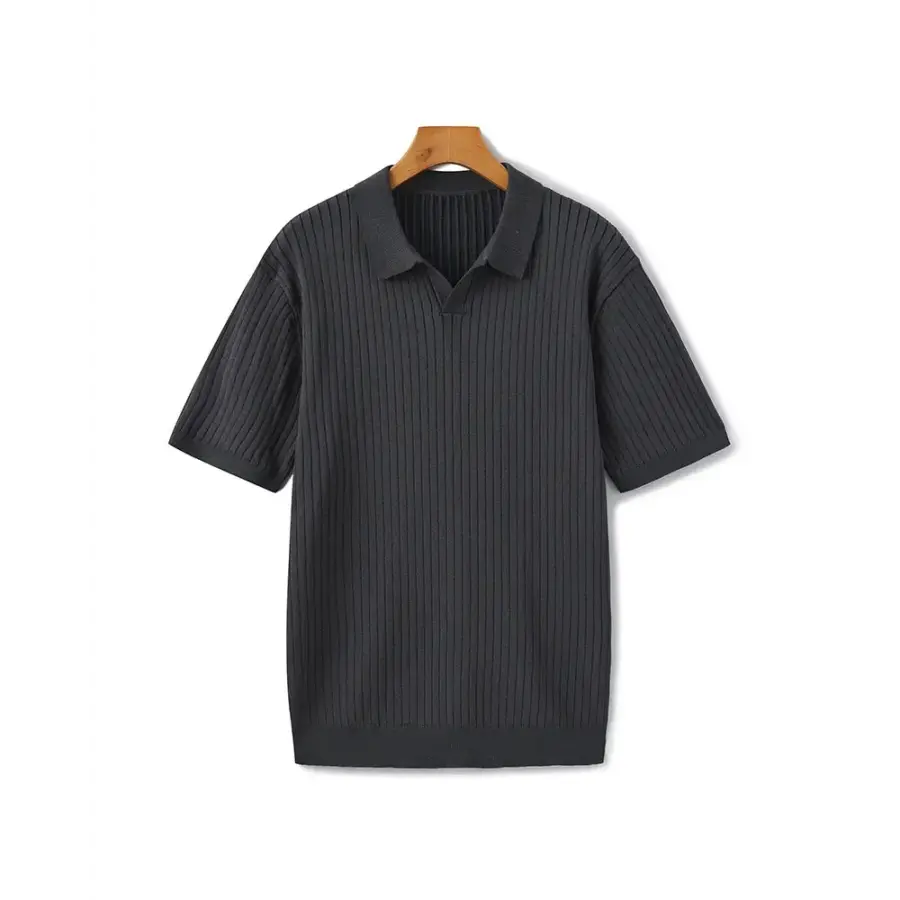 Valmont Textured Polo - Gray / XS