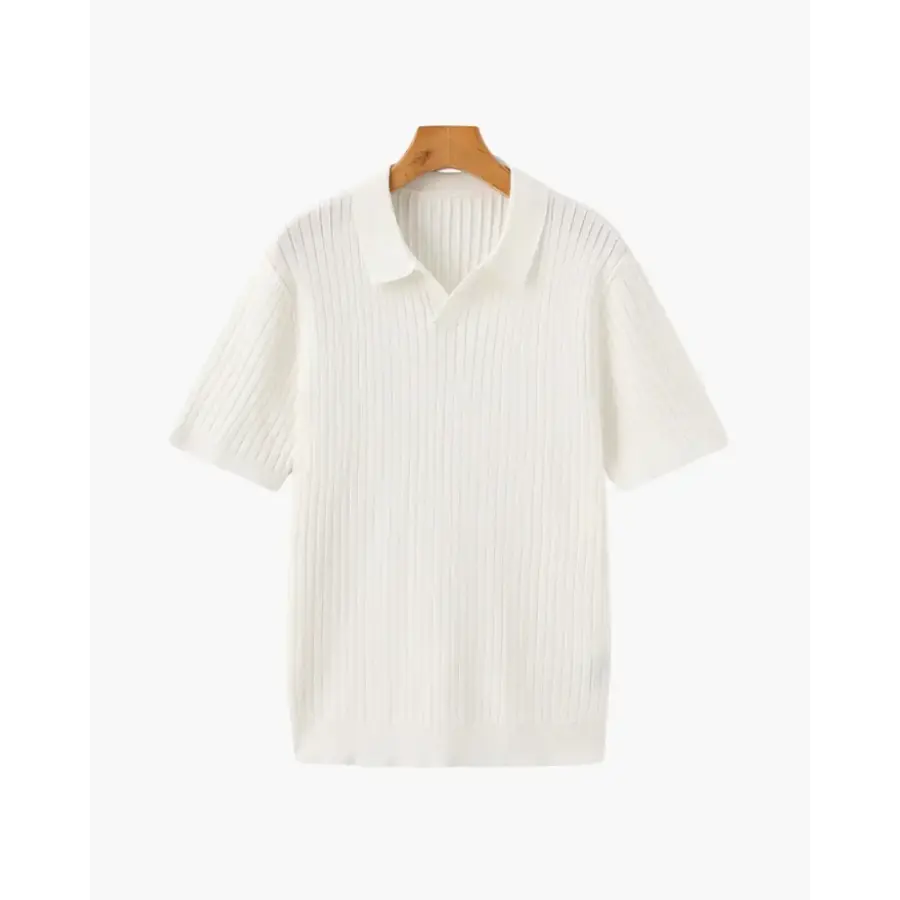 Valmont Textured Polo - Ivory / XS