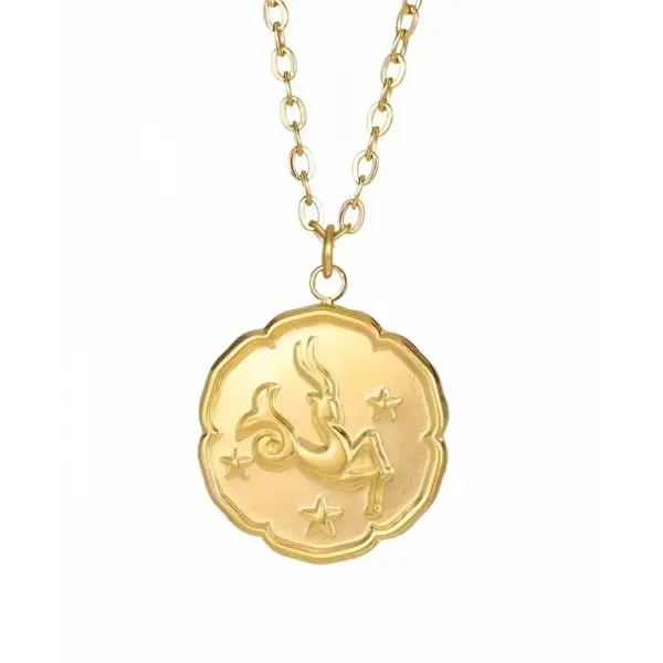 Zodiac Astrological Necklace - Aries