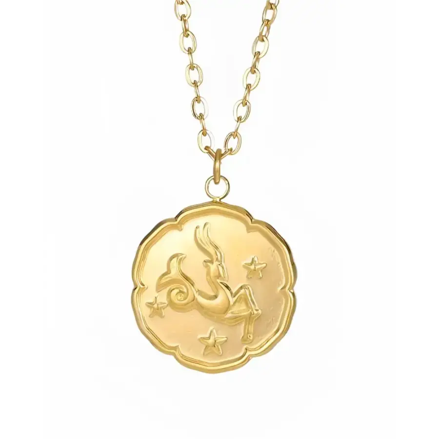 Zodiac Astrological Necklace - Aries