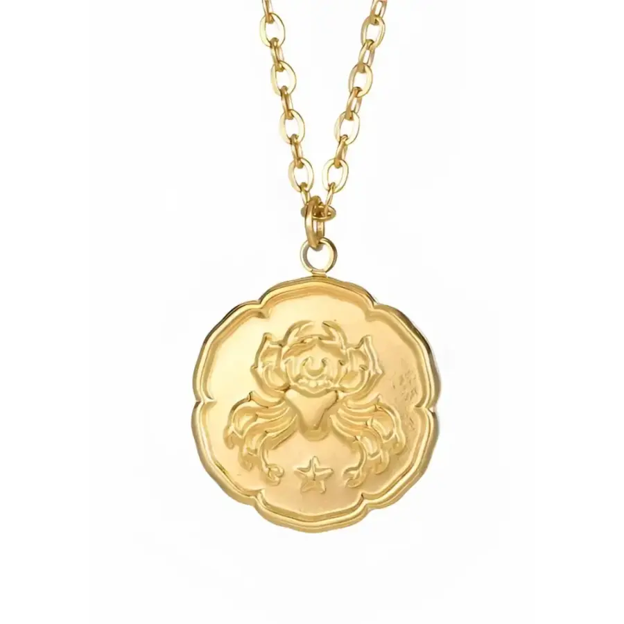 Zodiac Astrological Necklace - Cancer