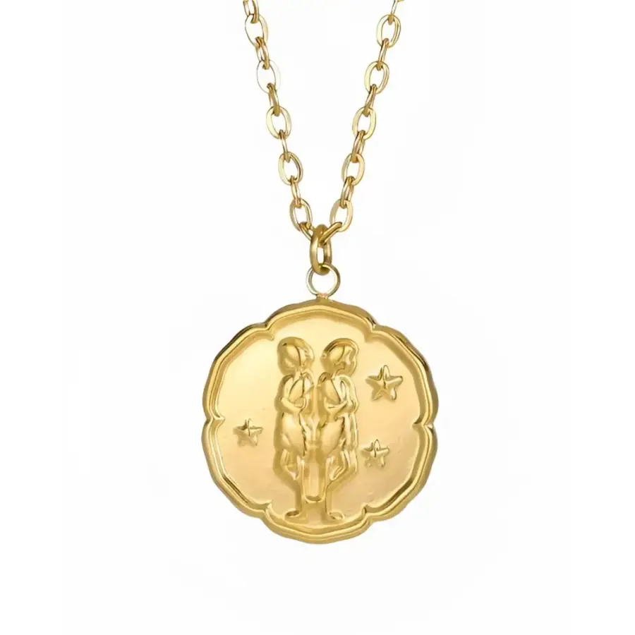 Zodiac Astrological Necklace - Gemini
