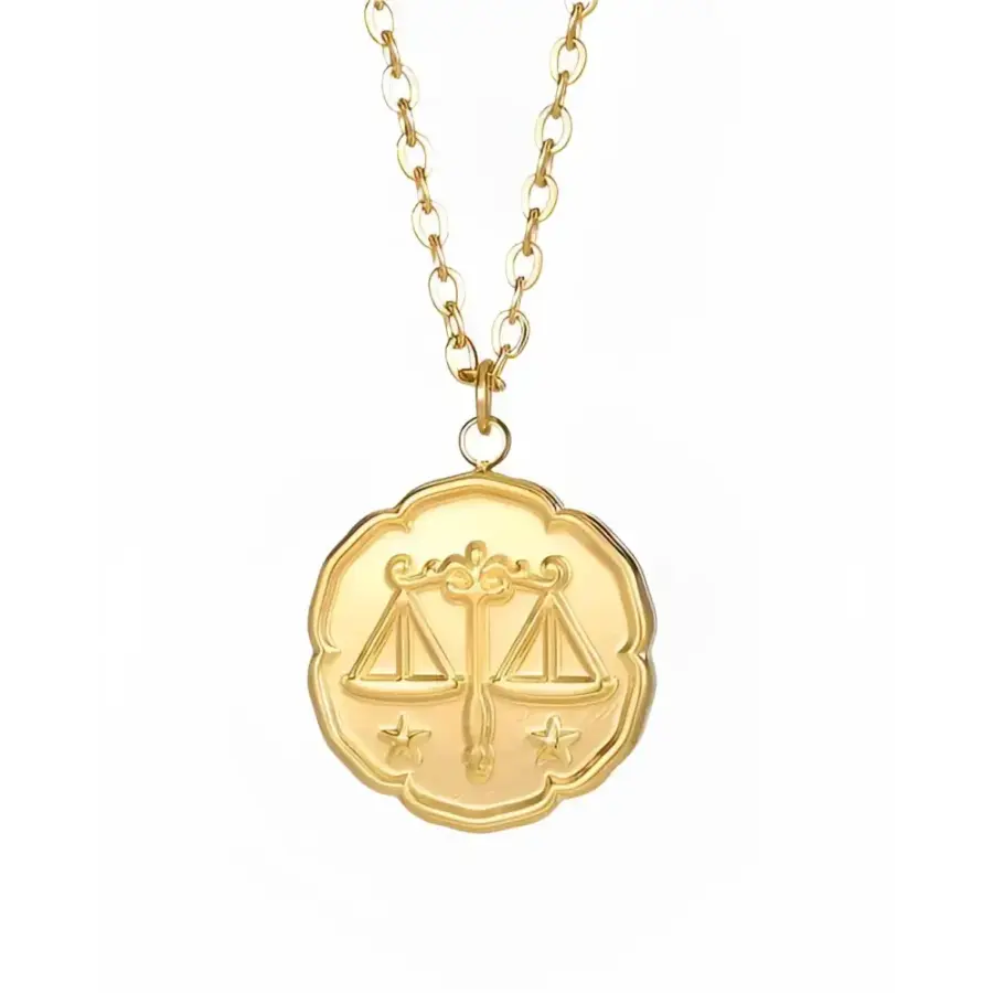 Zodiac Astrological Necklace - Libra